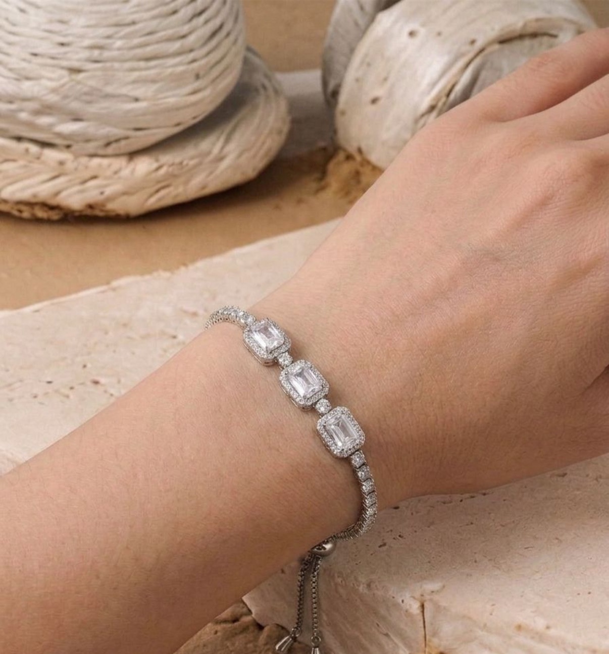 Adjustable Bracelets - Silver (SYBR-14)