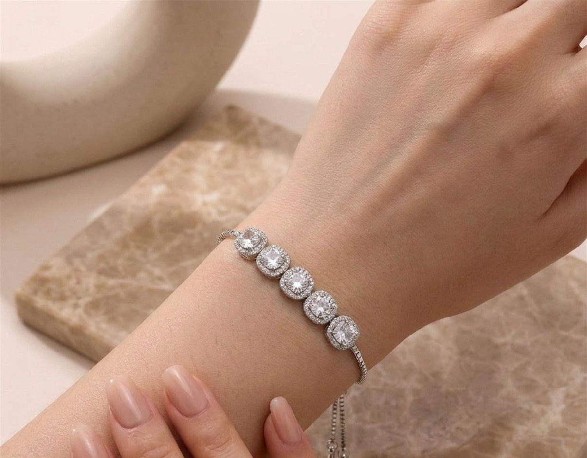 Adjustable Bracelets - Silver (SYBR-25)