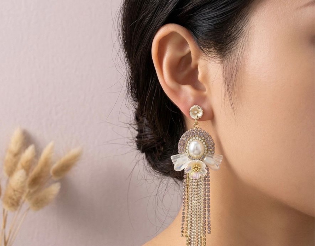 Crystal Earrings - Long Earrings (CRER-101)