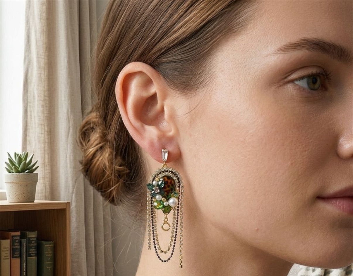 Crystal Earrings - Long Earrings (CRER-111)