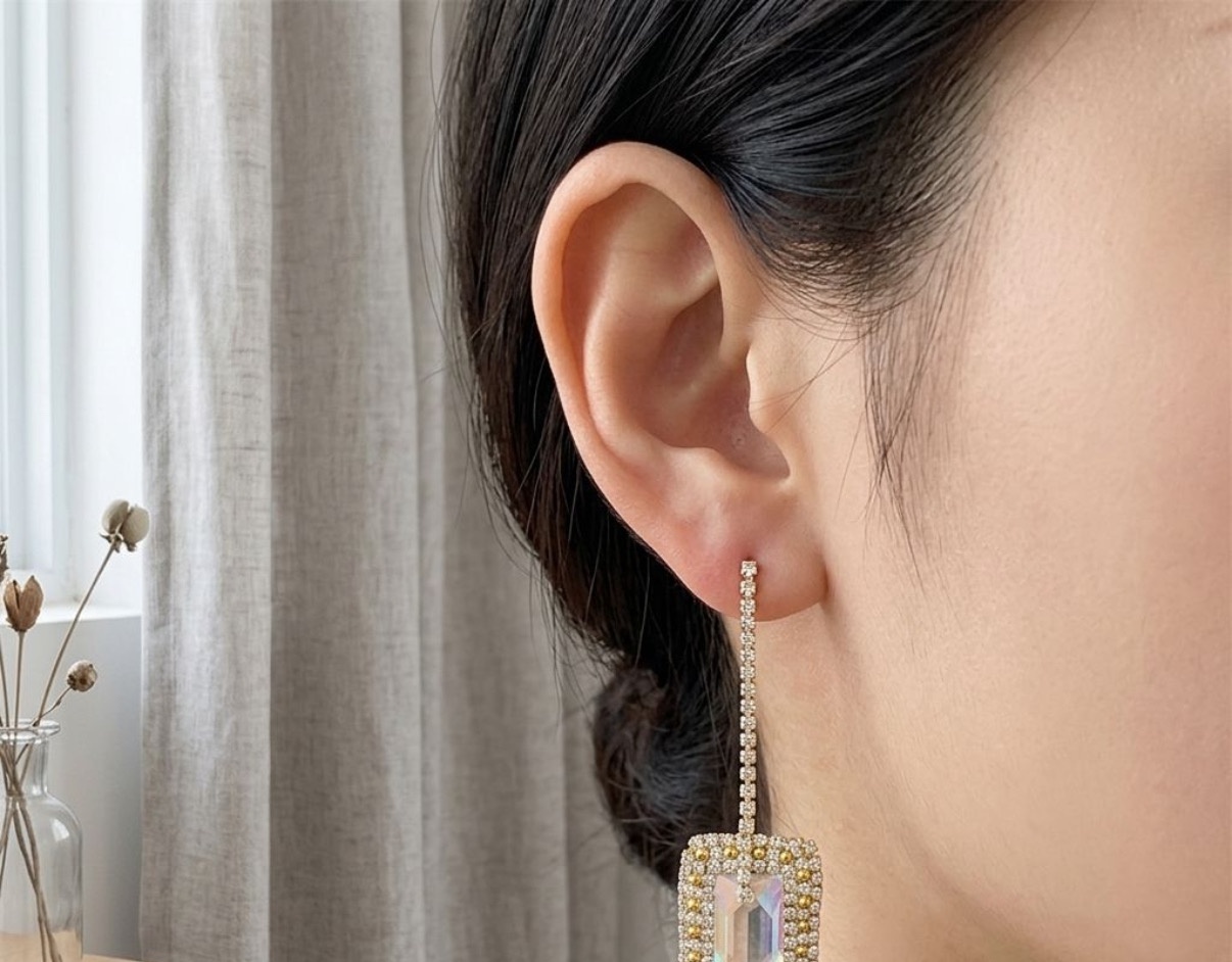 Crystal Earrings - Long Earrings (CRER-115)