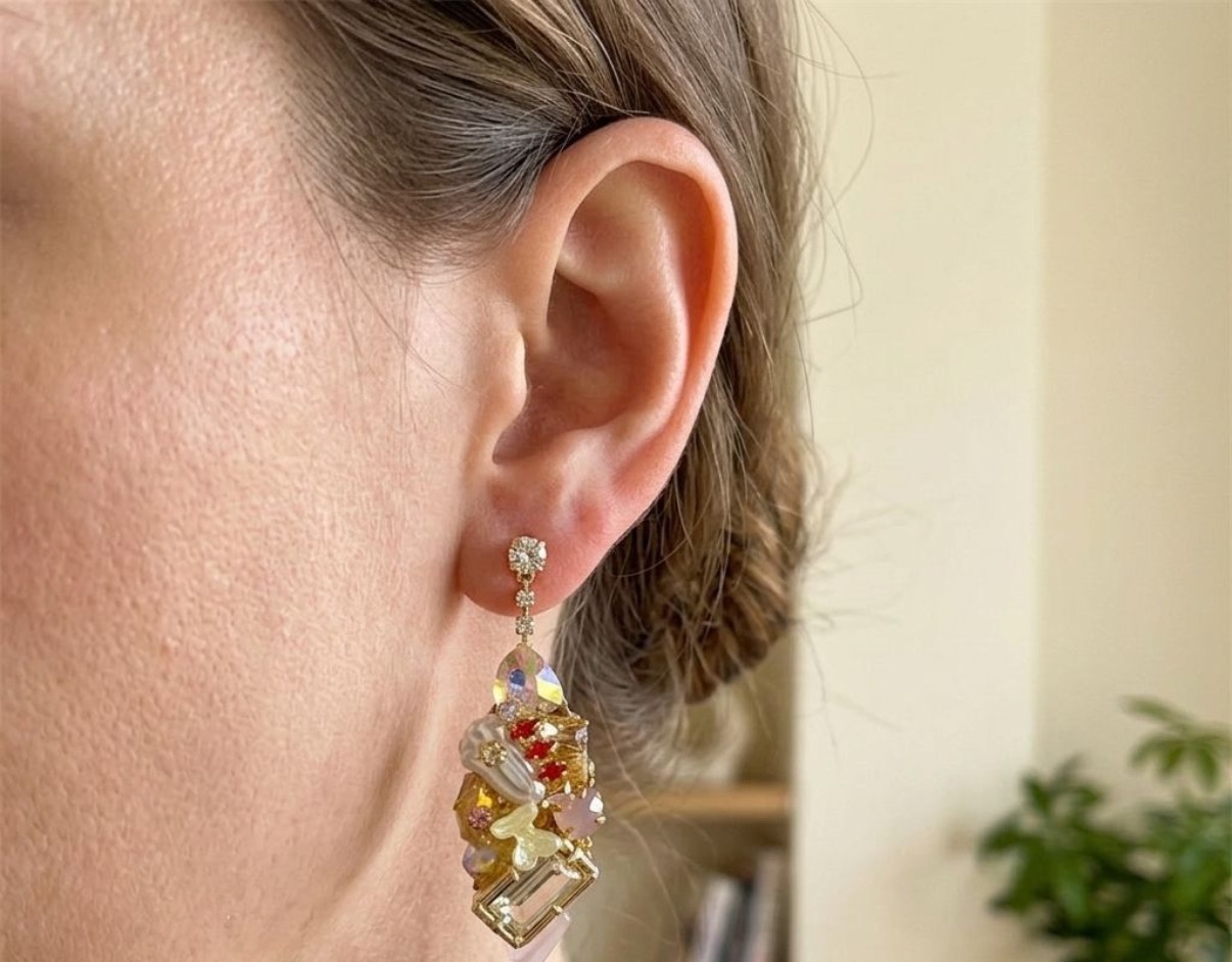 Crystal Earrings - Long Earrings (CRER-119)
