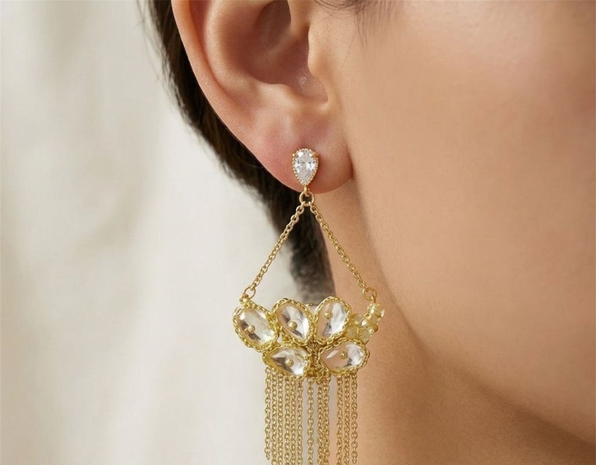 Crystal Earrings - Long Earrings (CRER-121)