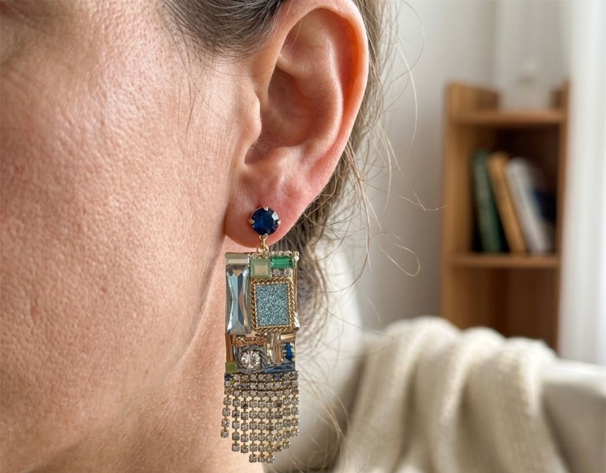Crystal Earrings - Long Earrings (CRER-123)