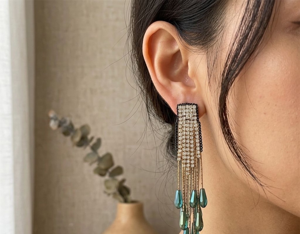 Crystal Earrings - Long Earrings (CRER-131)