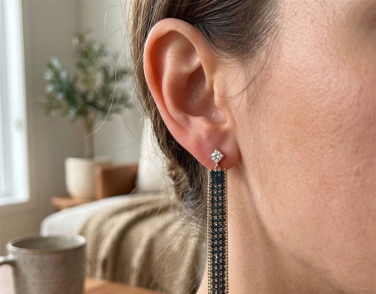 Crystal Earrings - Long Earrings (CRER-140)