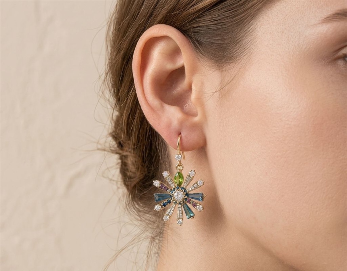 Crystal Earrings - Long Earrings (CRER-141)