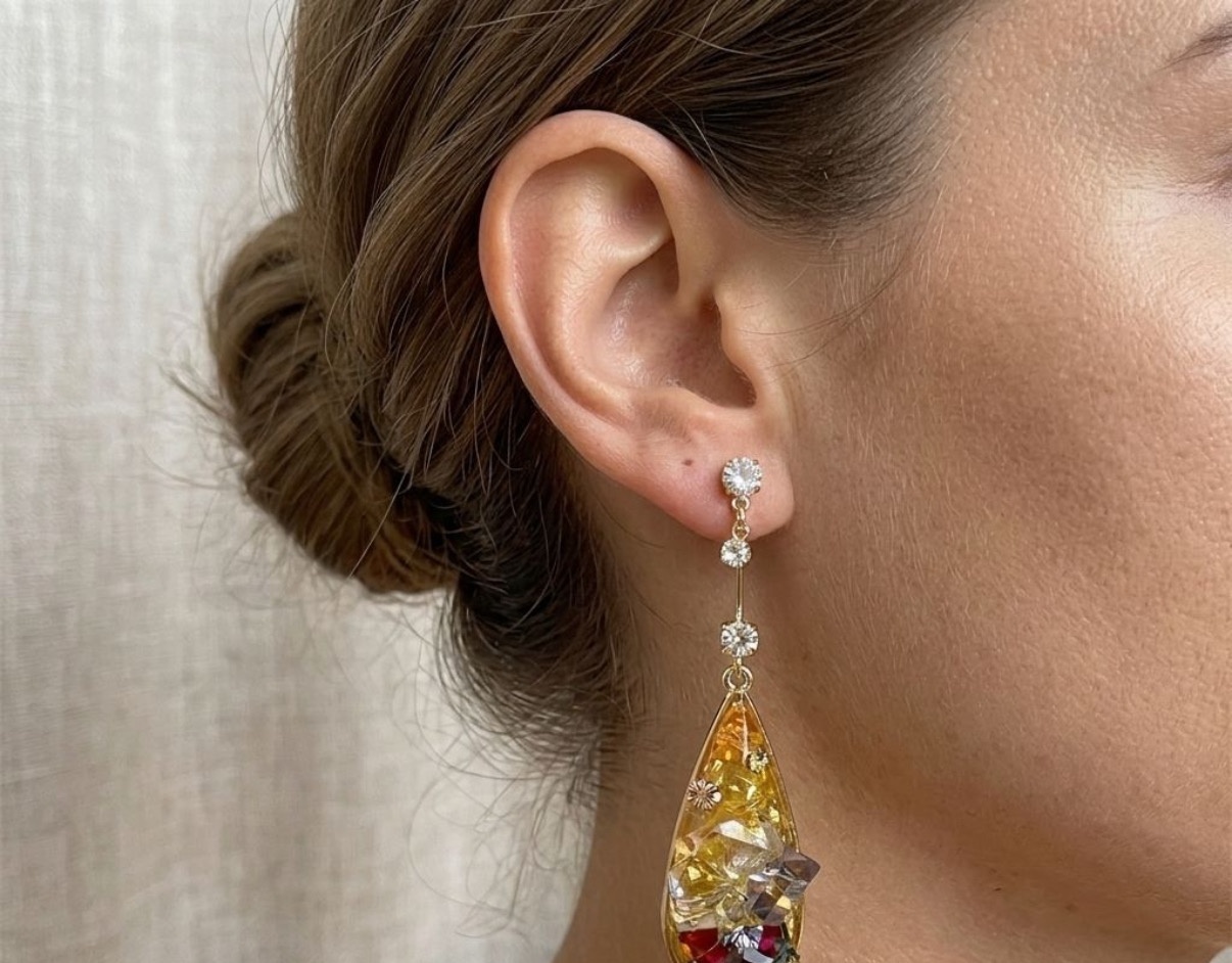 Crystal Earrings - Long Earrings (CRER-142)
