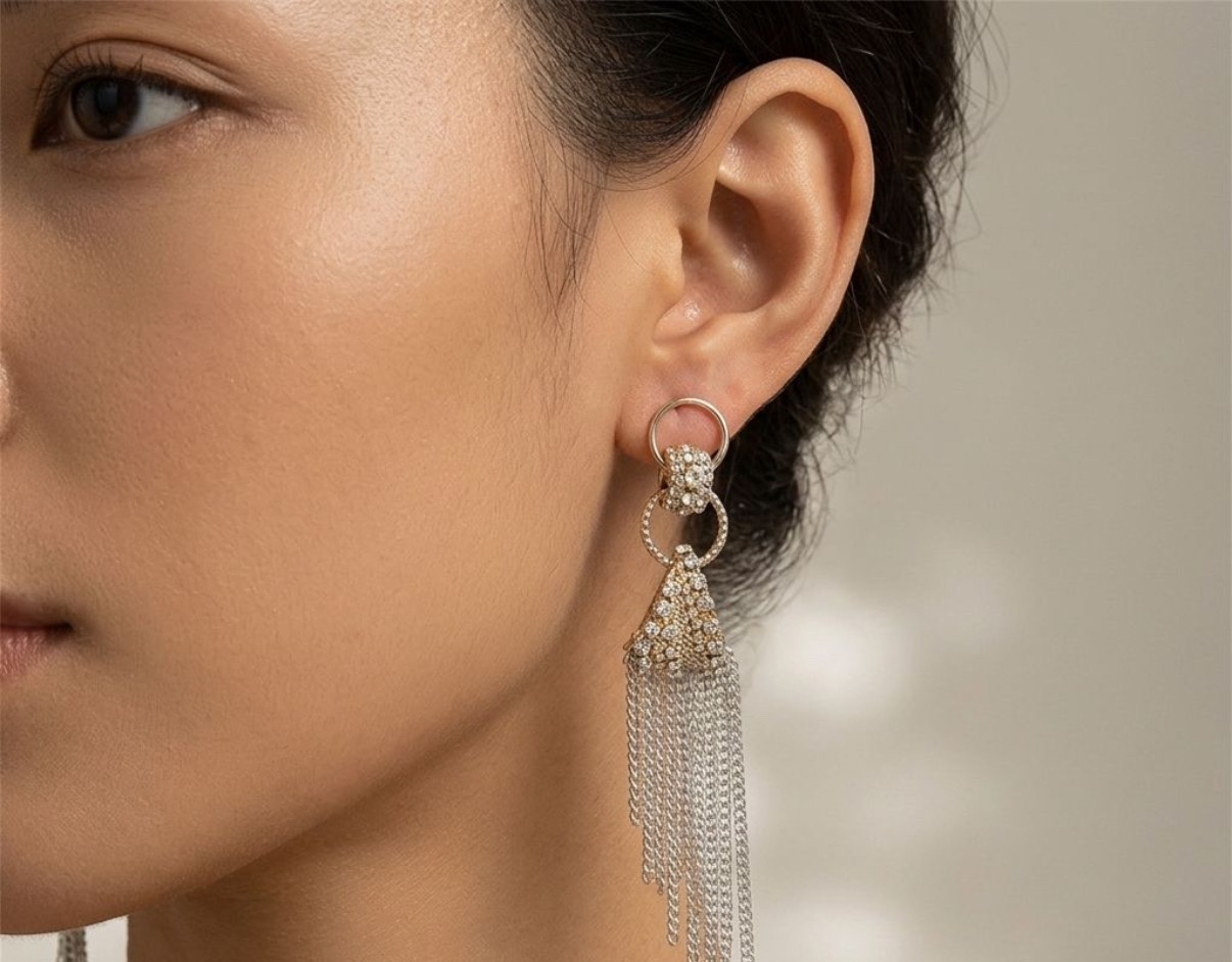 Crystal Earrings - Long Earrings (CRER-145)