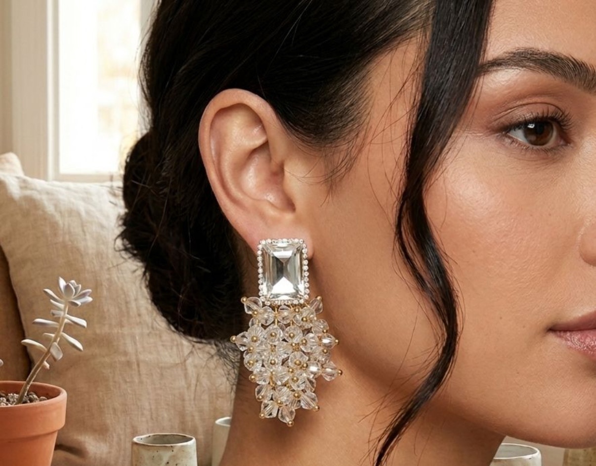Crystal Earrings - Long Earrings (CRER-148)