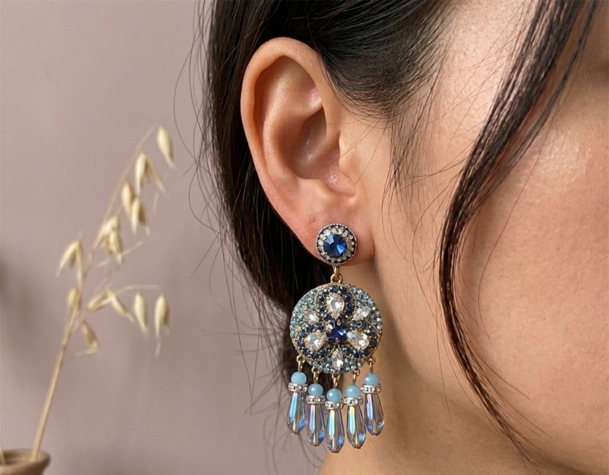 Crystal Earrings - Long Earrings (CRER-72)