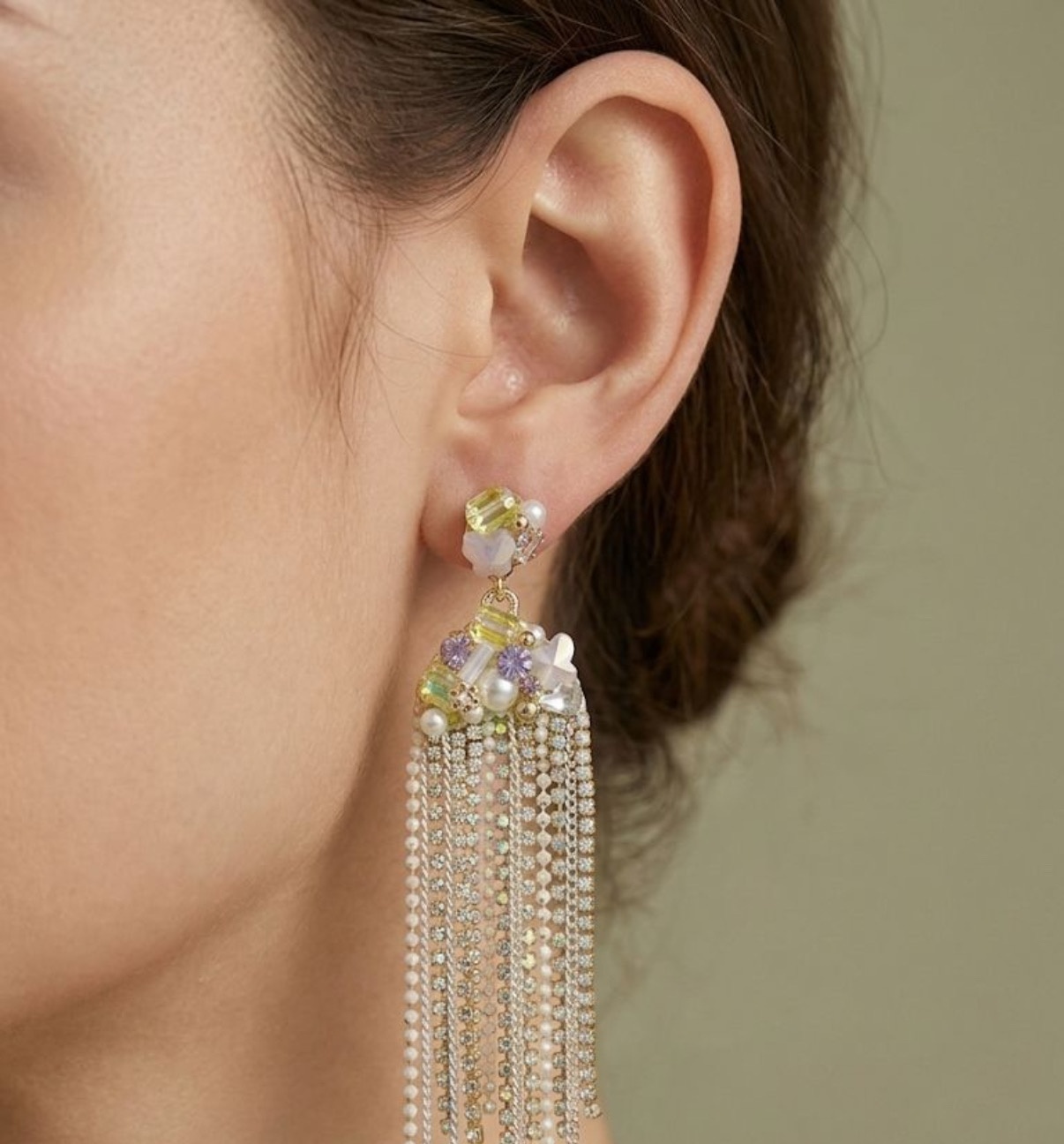 Crystal Earrings - Long Earrings (CRER-75)
