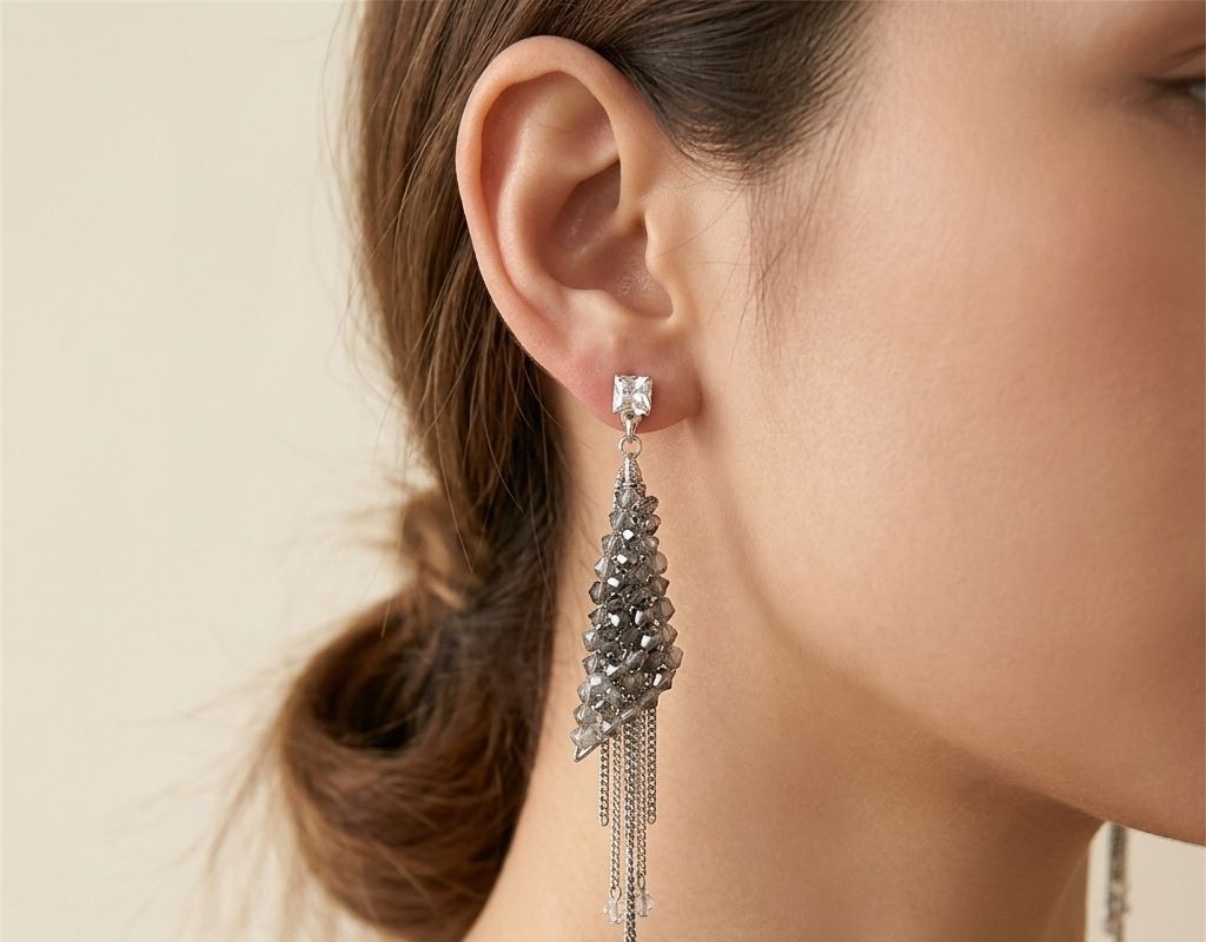 Crystal Earrings - Long Earrings (CRER-88)