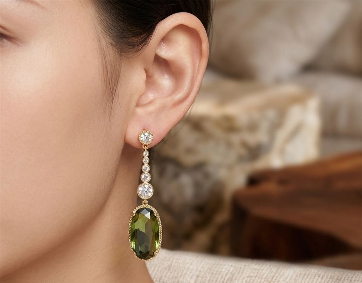Crystal Earrings - Long Earrings (CRER-89)