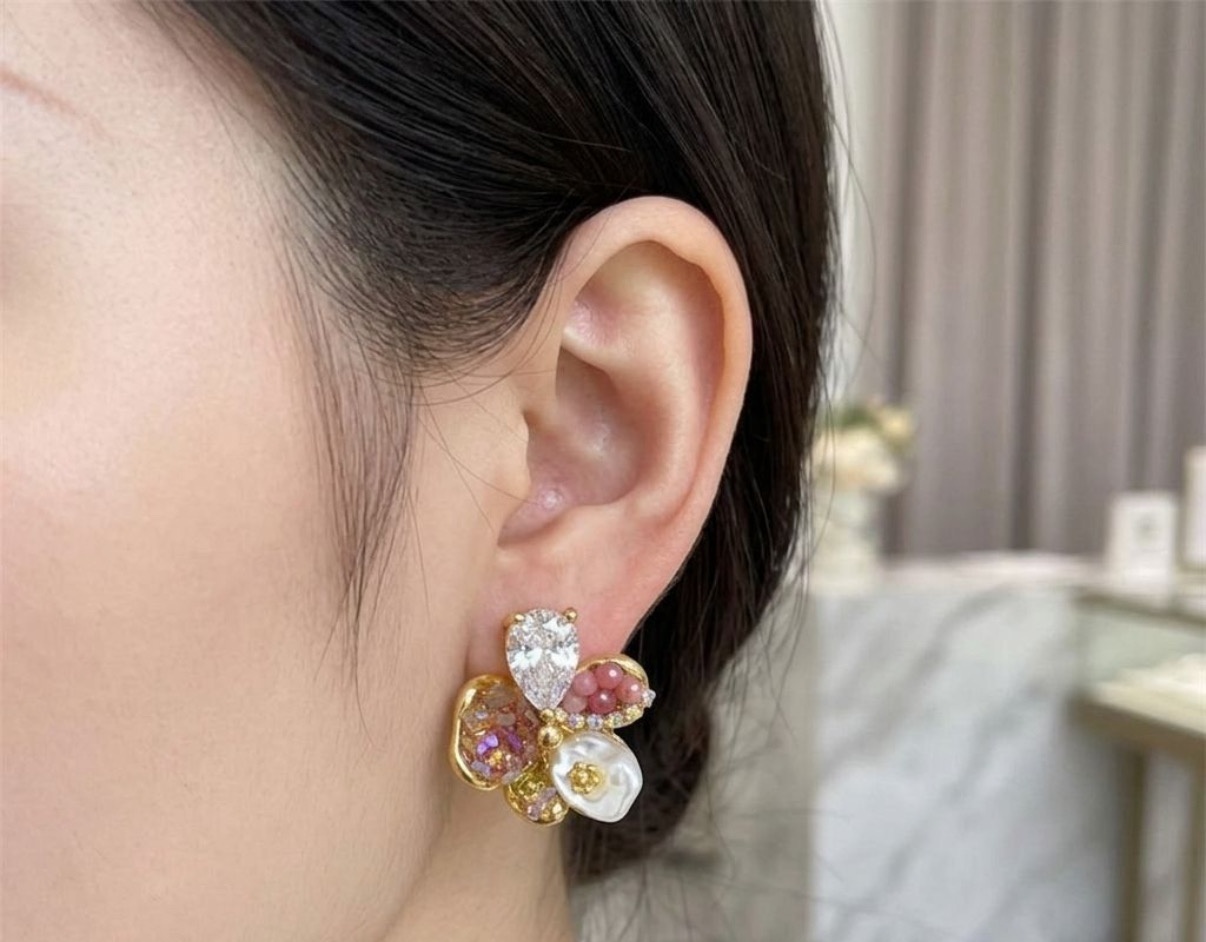 Crystal Earrings - Tops (CRER-21)