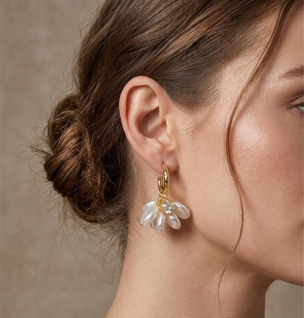 Long Earrings - Golden (FUER-13)