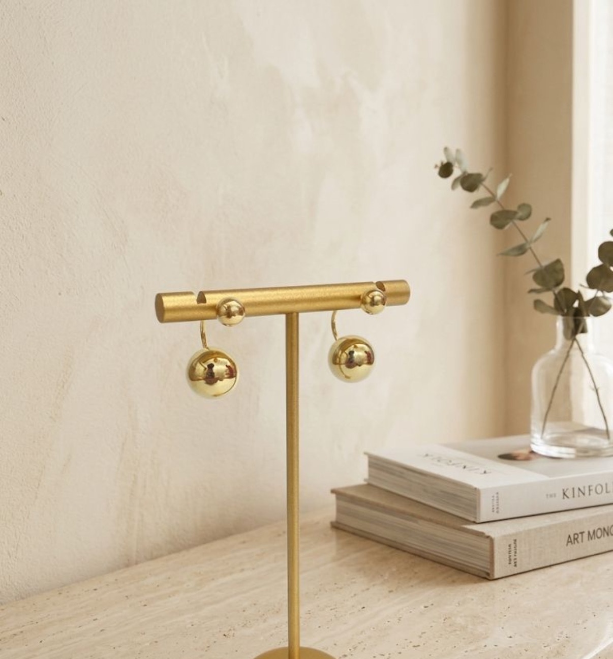 Long Earrings - Golden (FUER-55)