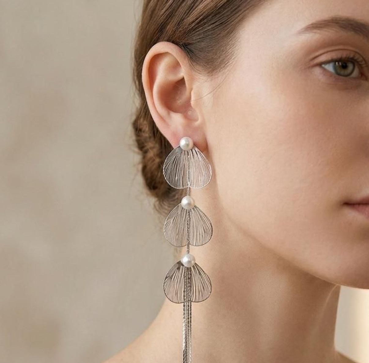 Long Earrings - Silver (FUER-62)
