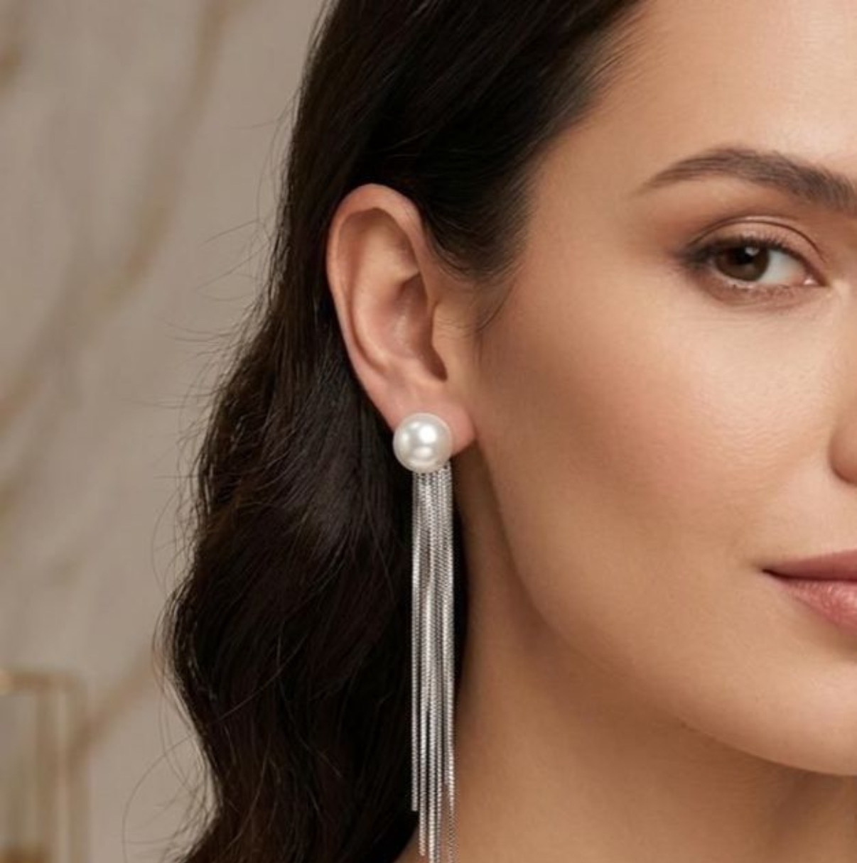 Long Earrings - Silver (FUER-63)