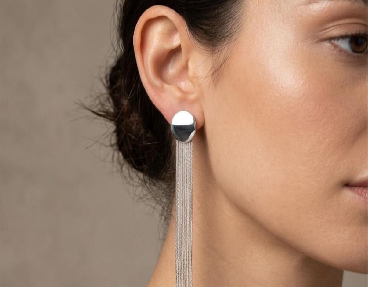 Long Earrings - Silver (FUER-65)