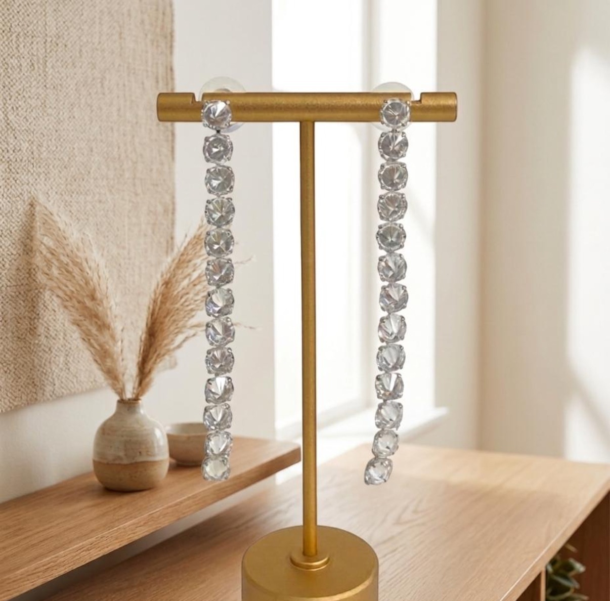 Long Earrings - Silver (FUER-76)
