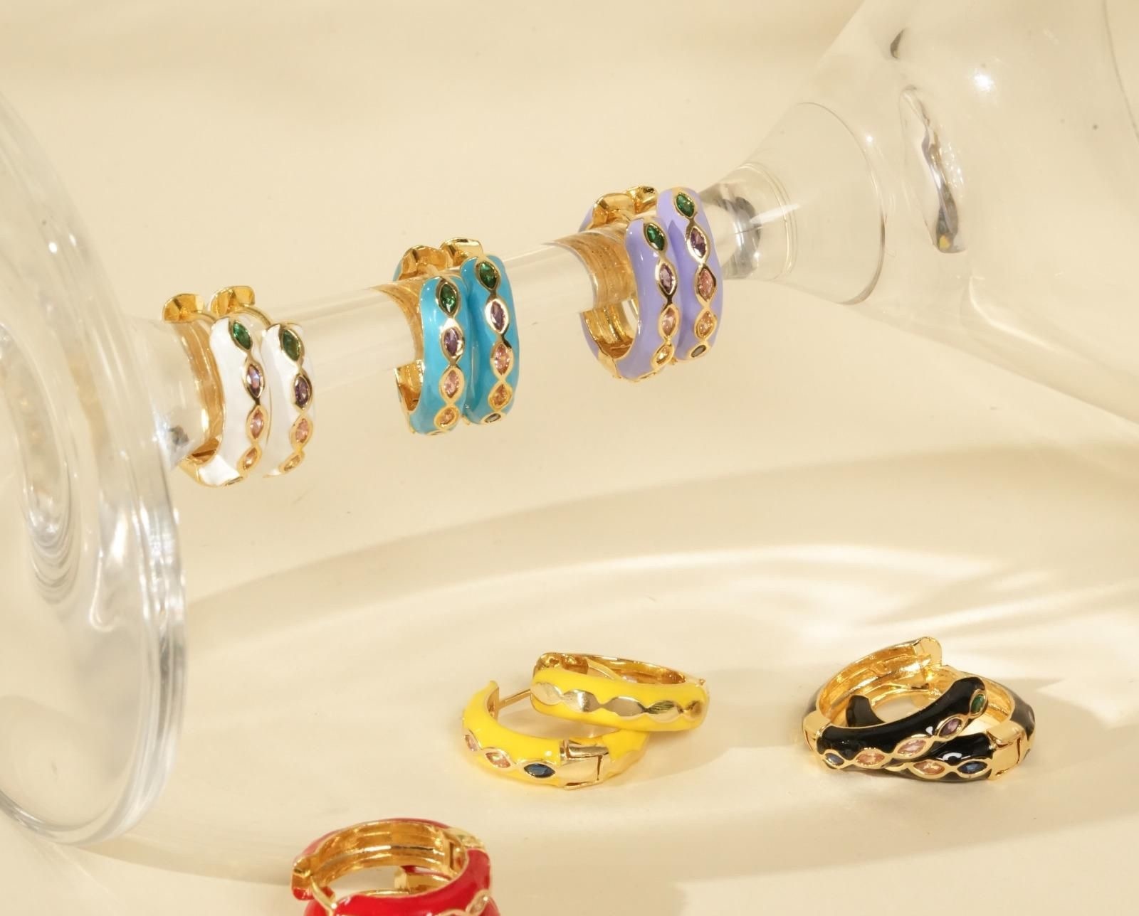 Meenakari Bali-Hoops