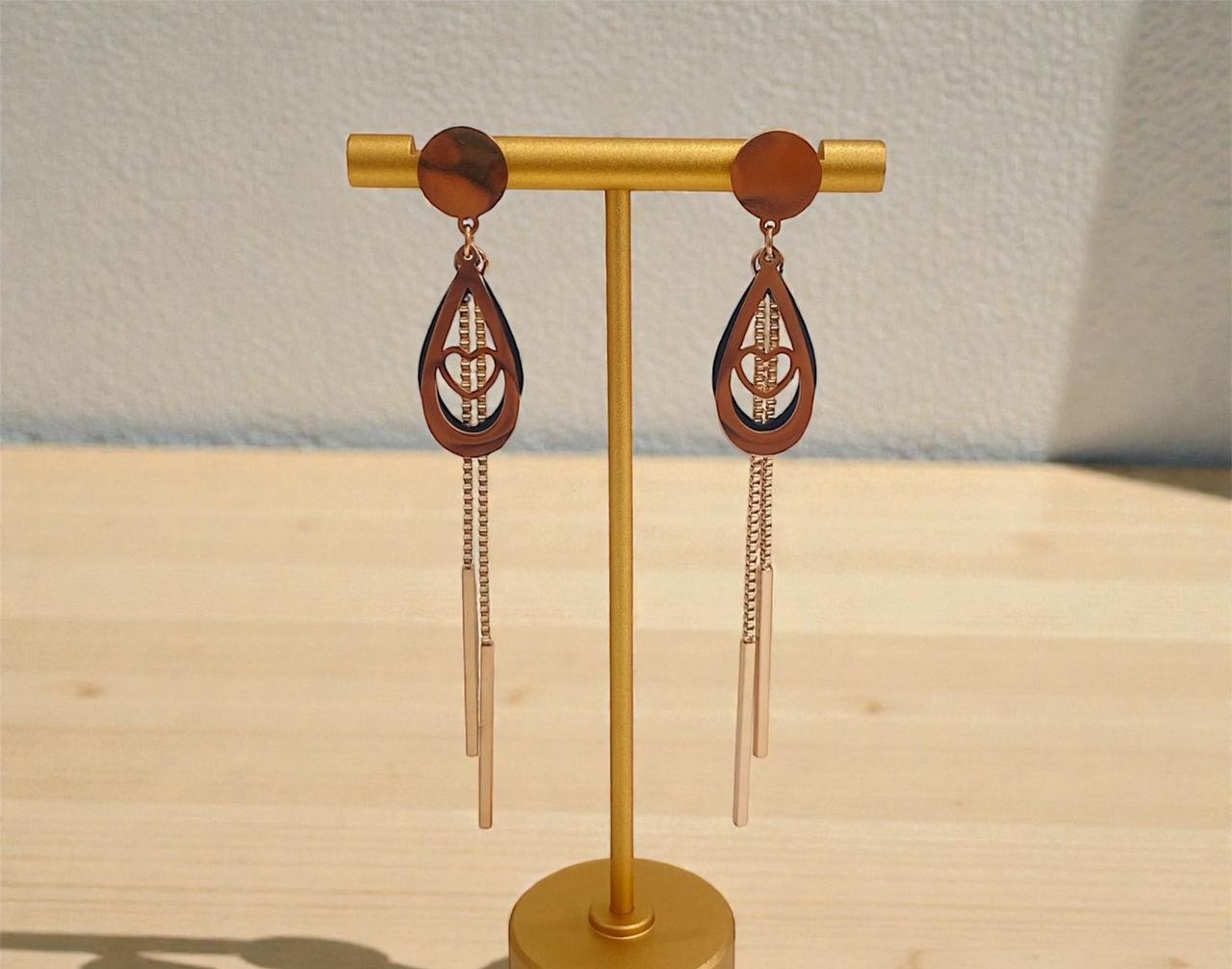SS Earrings - Rose Gold (REER-96)