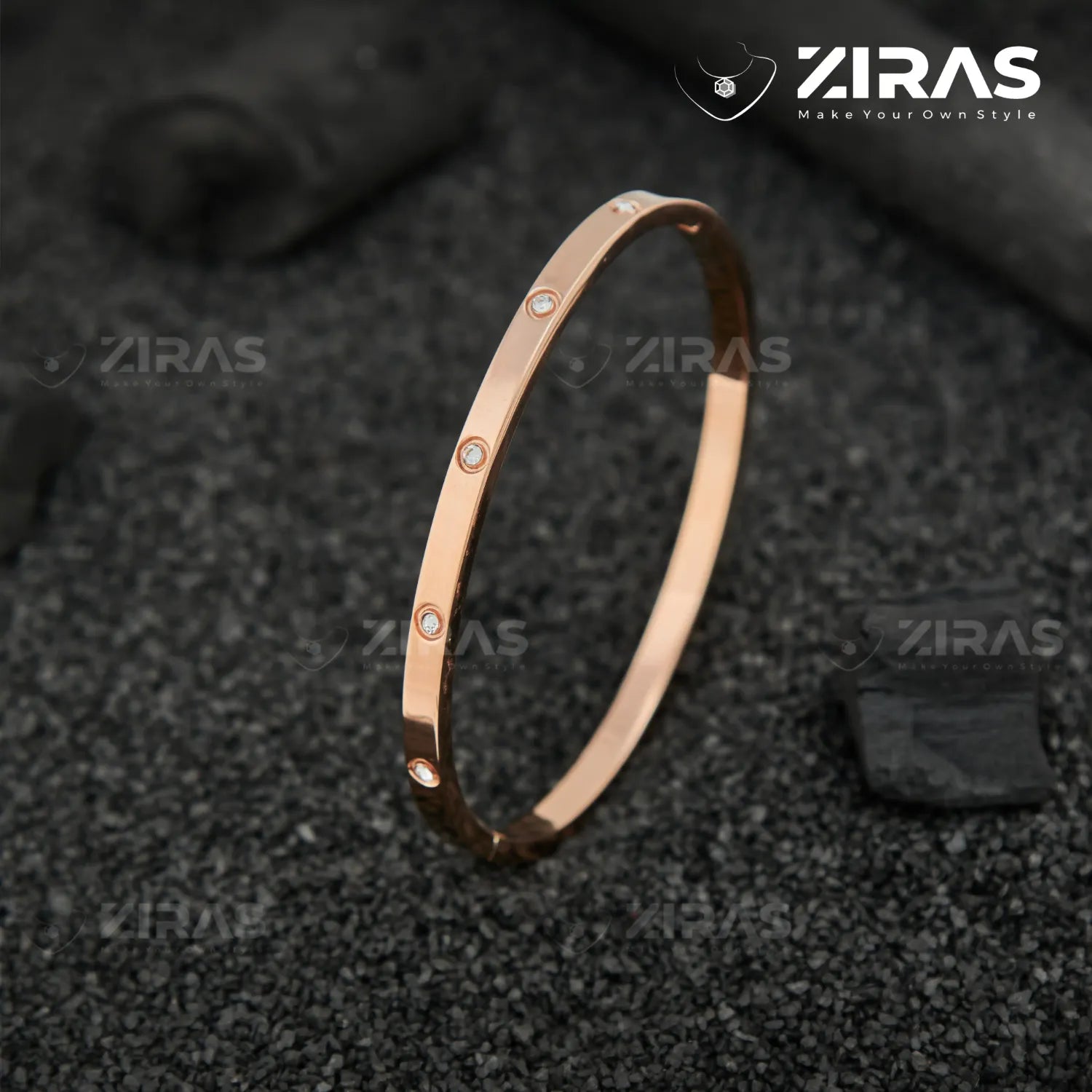 Love Thin Full Diamond Women's Bracelet / Kada
